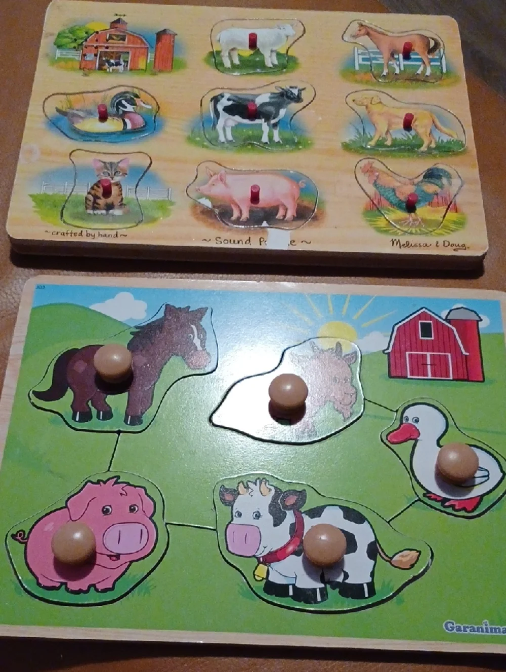 - Melissa & Doug Farm Animal Sound Puzzle — Multicolor Wooden Kids Toy - Picture 2 of 13